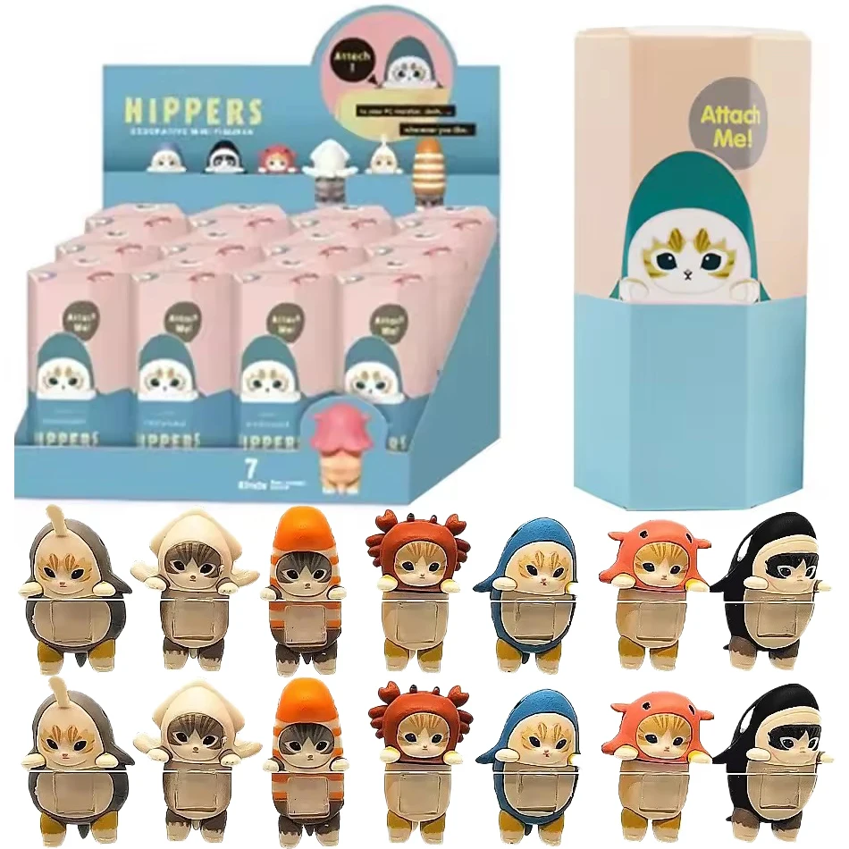 엔젤 애니멀 히퍼스 & 푸샨디 고양이 시리즈 블라인드 박스 파티 트렌디 장난감 장식 창의적인 어린이 생일 크리스마스 선물