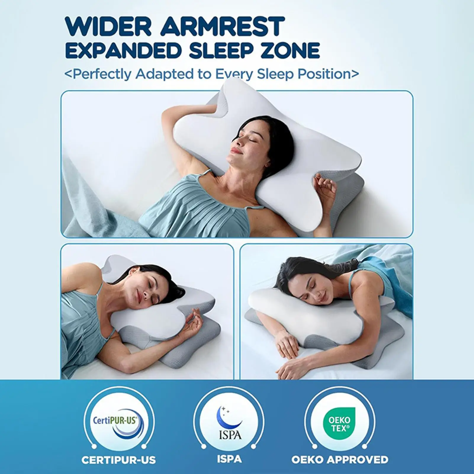 

Memory Foam Pillows For Sleeping Back And Side Sleepers Memory Foam Pillow Slow Rebound Soft Cushion Neck Support Headrest For