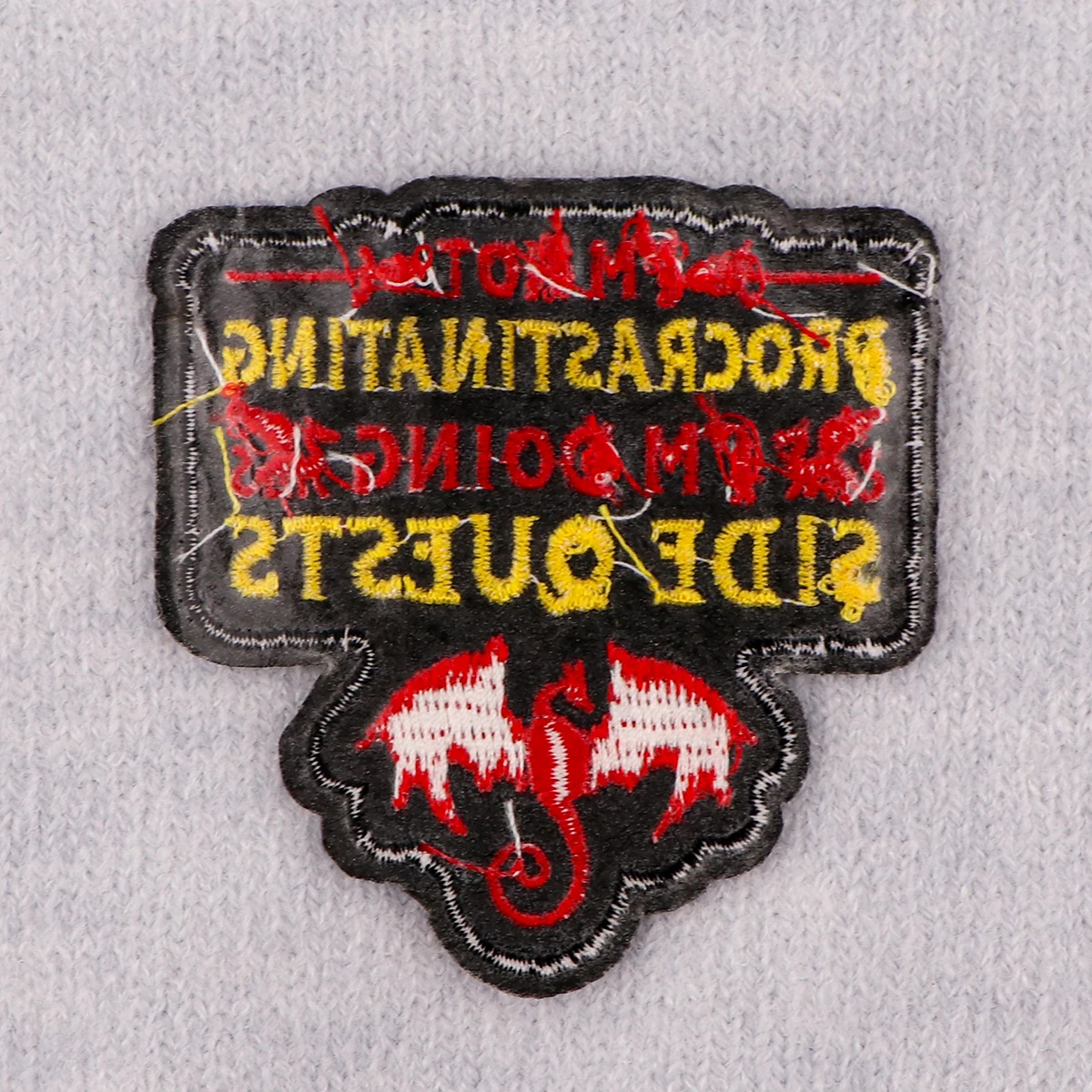 Dragon Patches For Clothing Game Quotes Patches Appliques Iron on Badges Clothes Stickers DIY Sewing Embroideriy Stripes