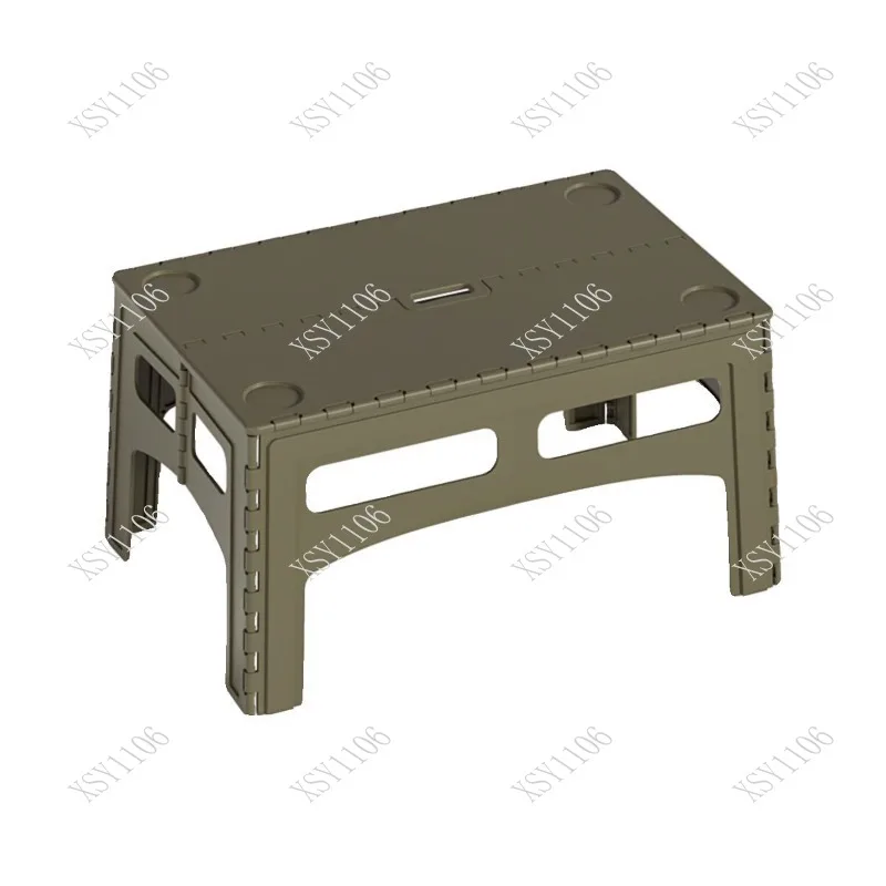 

Portable Folding Camping Table Plastic Outdoor Table Height & Length Extended for Picnic & Stall