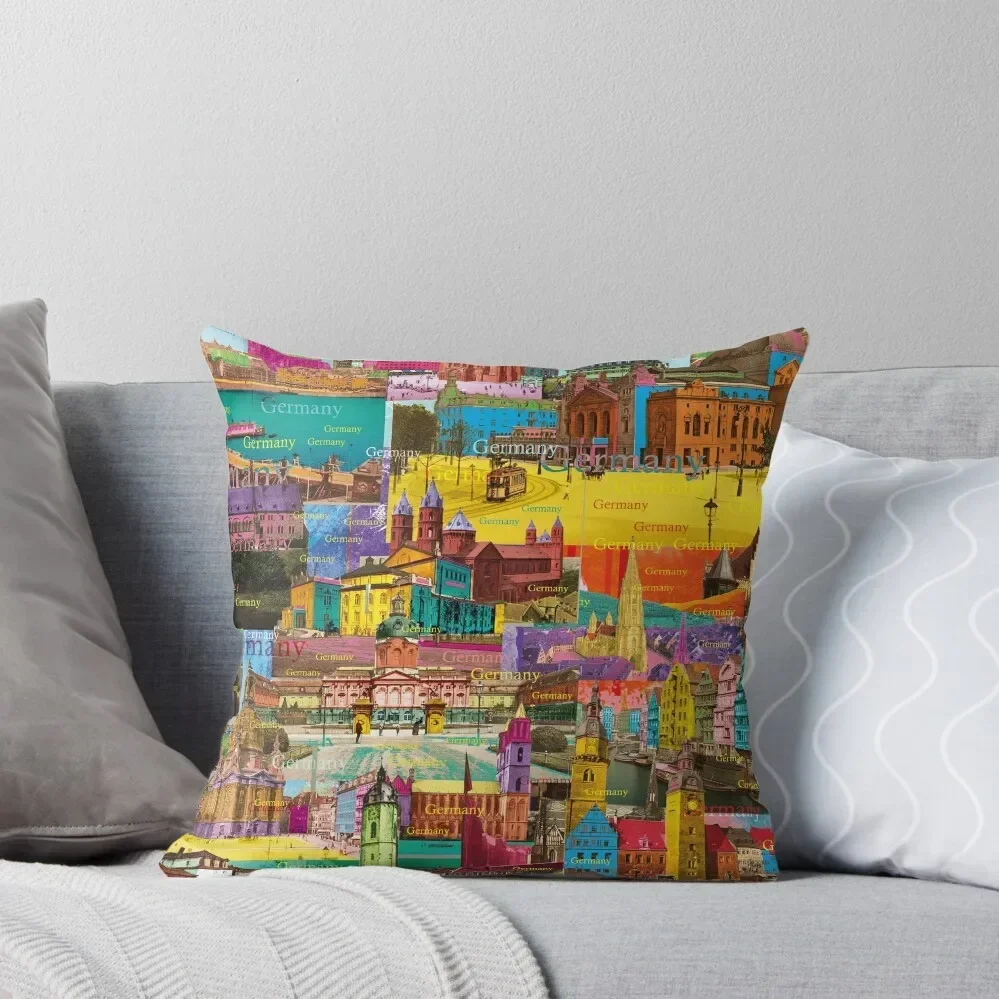 

Germany is colorful and has many sights to offer, colorful gifts from Germany Throw Pillow Sofa Covers Sofa Cushion pillow