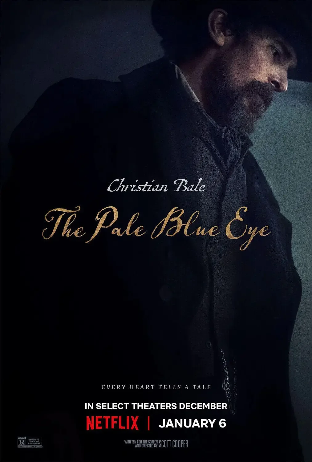 فيلم The Pale Blue Eye 2023، ملصق حريري مطبوع عليه صورة فنية، ديكور جدران المنزل