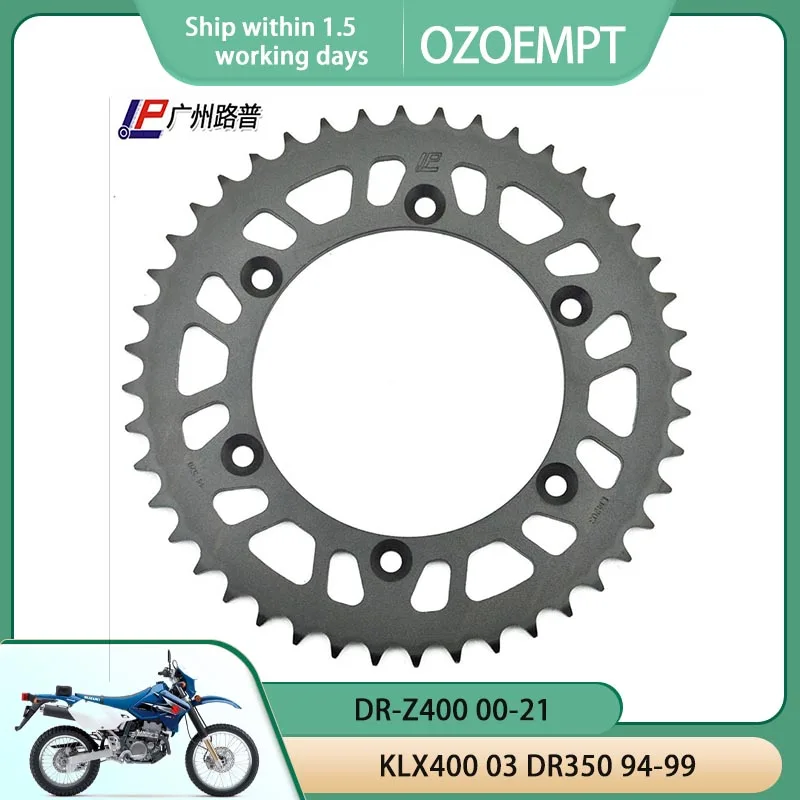 

OZOEMPT 520-44T Motorcycle Rear Sprocket Apply to KLX400 03 DR350 94-99 DR-Z400 00-21