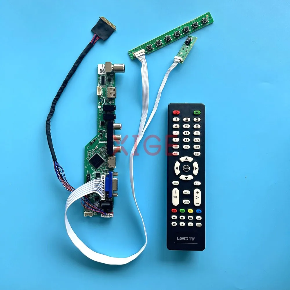 

For B156HTN03.2 B156HTN03.3 HDMI+VGA+AV+USB Analog TV Laptop Screen 15.6" 1920x1080 40-Pin LVDS Driver Controller Board Kit DIY
