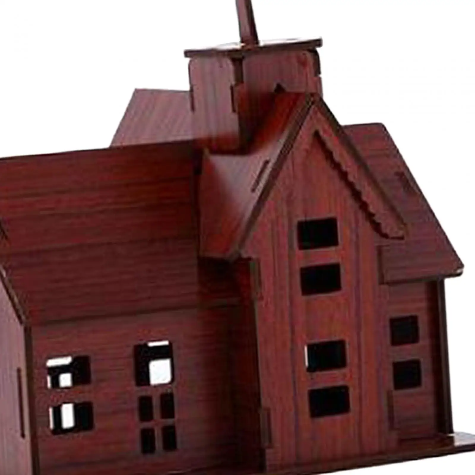 Buildings 3D Puzzle House House Model Wooden Model Kits House for Gift