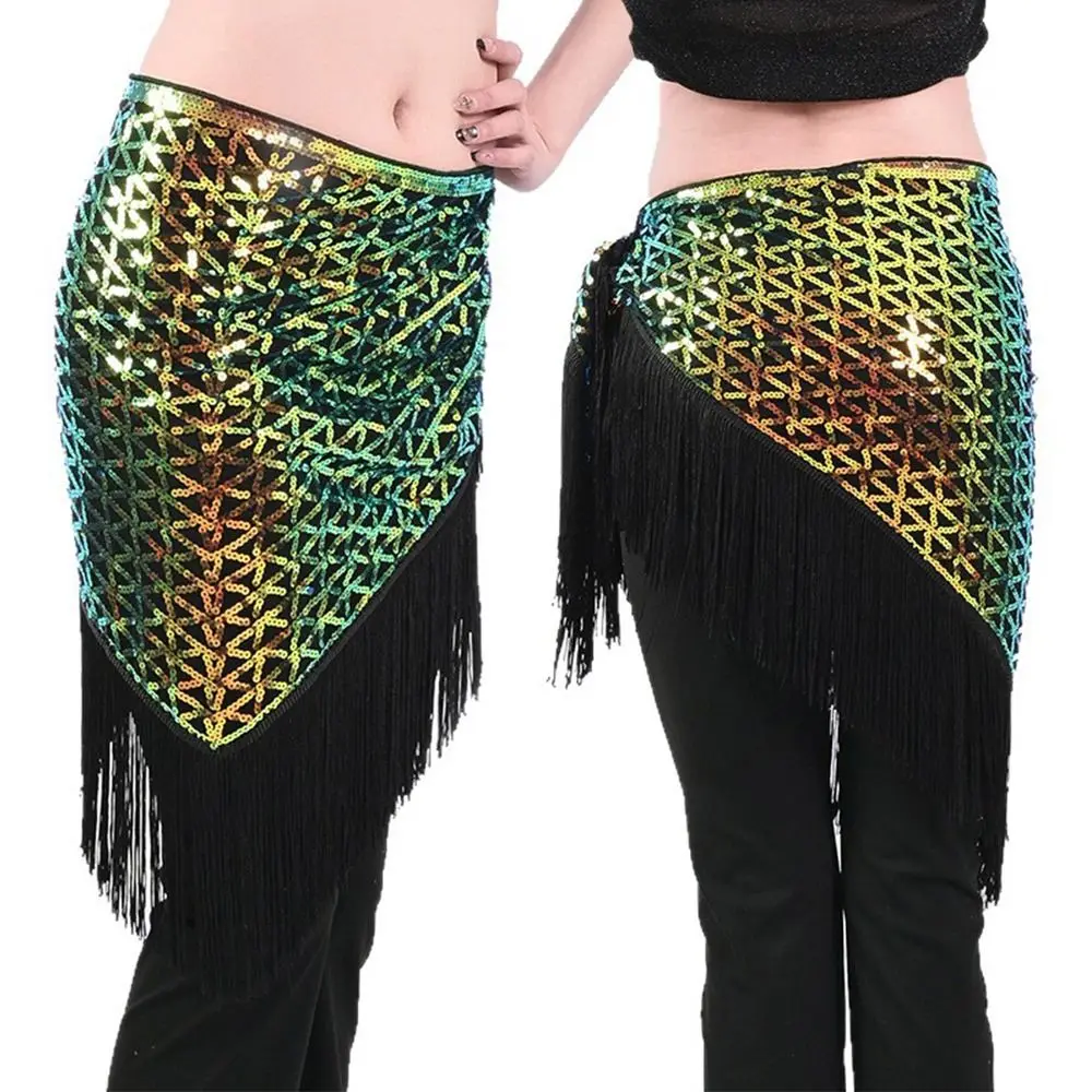 موضة شرابة الرقص الشرقي وشاح الورك البوهيمي الكروشيه المرأة حزام تنورة الترتر الخصر سلسلة تظهر ازياء