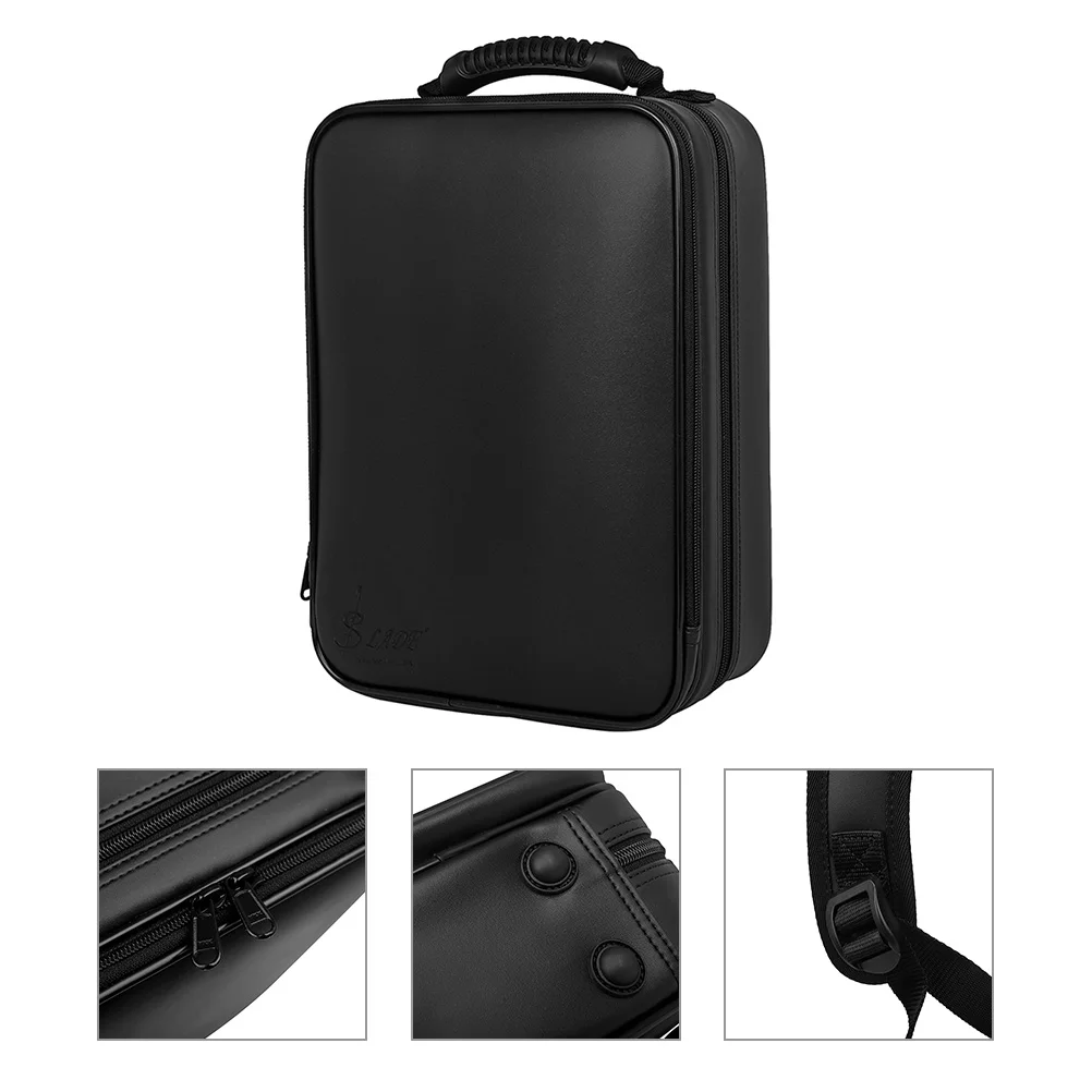 

Portable Tube Storage Bag Clarinet Backpack for Men Backpacks Music Instrument Case Pu Man