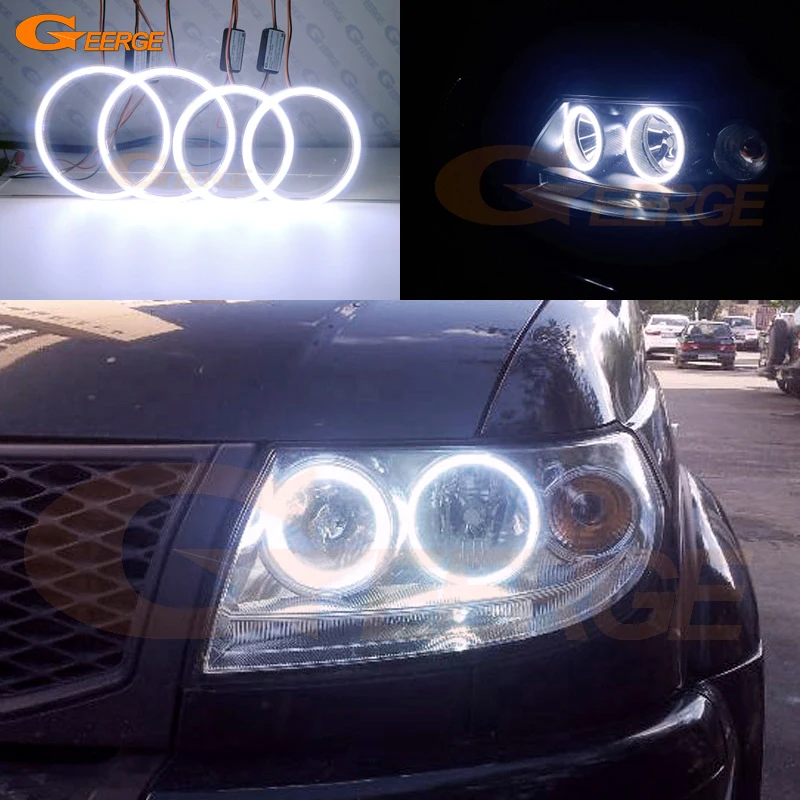 For Baijah Tulos UAZ Patriot 2007 - 2019 Excellent Ultra Bright COB Led Angel Eyes Kit Halo Rings Day Light