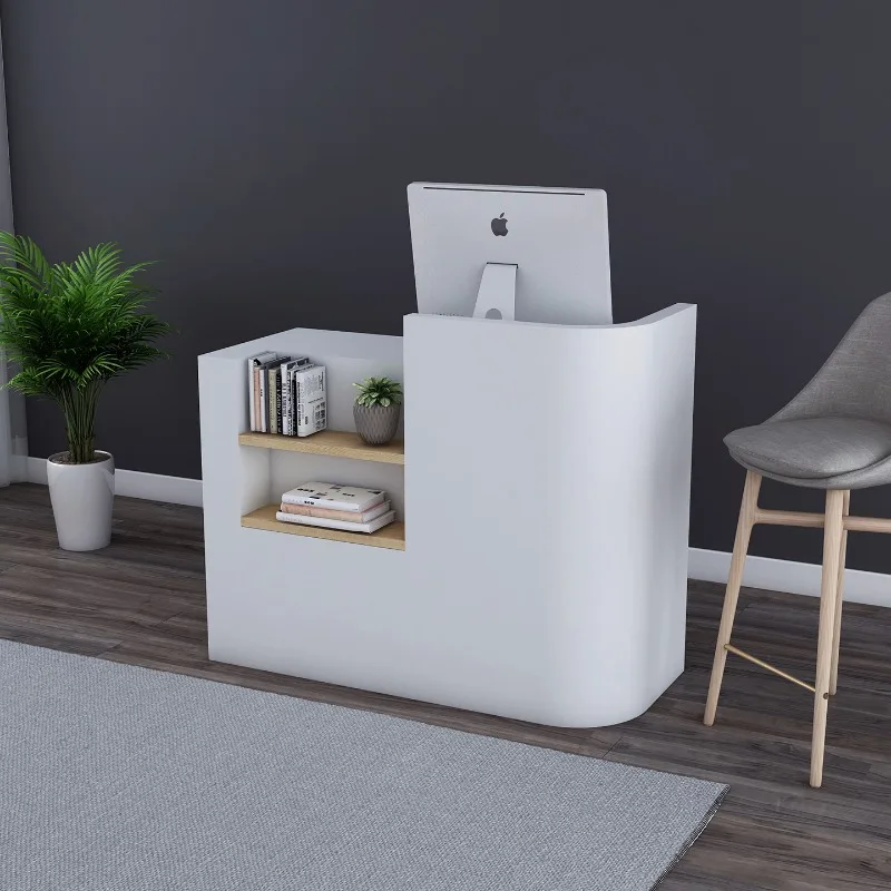 

Cash Desk With Storage Receptionist Front Desk Beauty Salon Counter Medical Office Furniture Shop Shop Reception Small Table Set