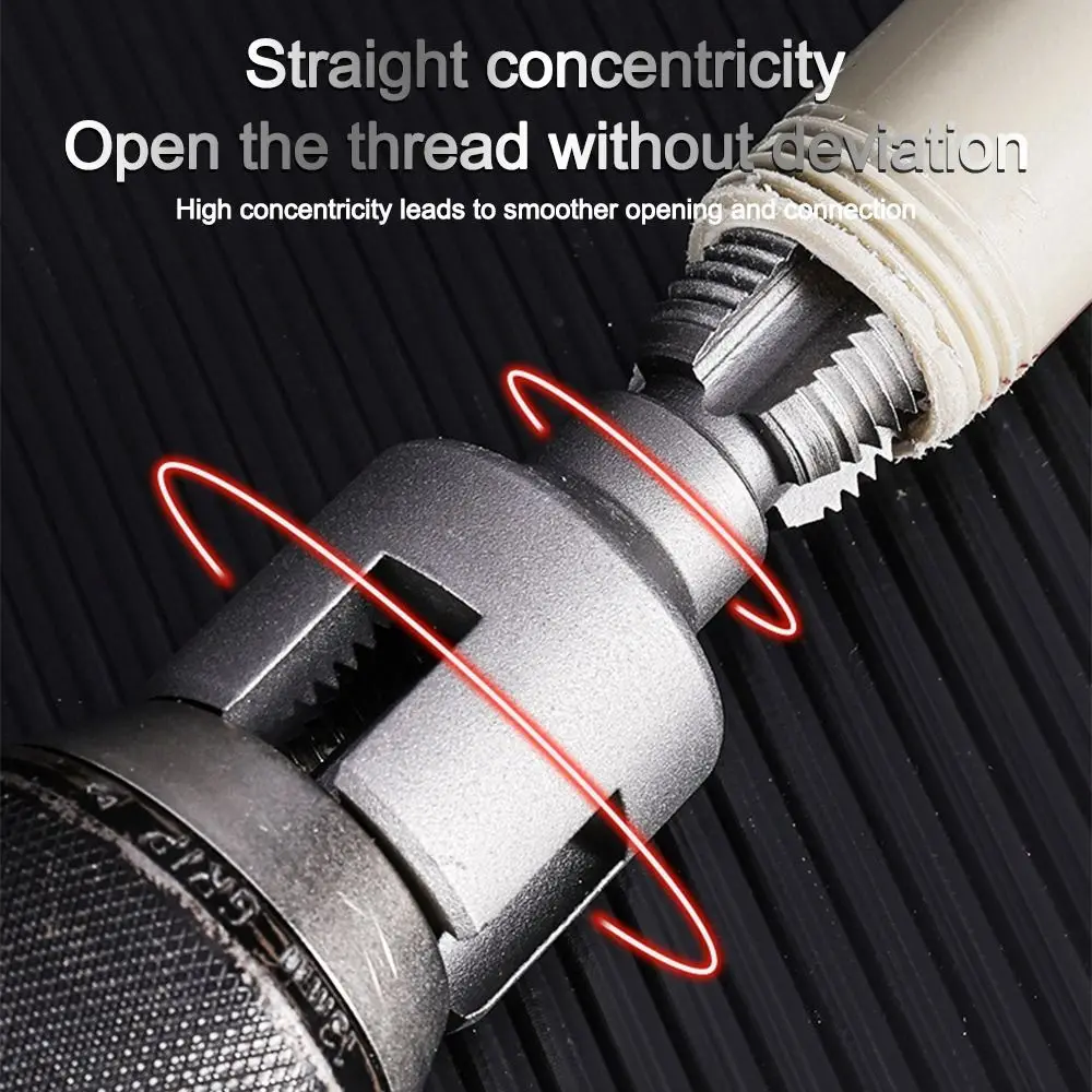 New 4/6 Points Pvc Pipe Threader Kit Internal/External Thread Fast Thread Tap Pipe Threader Pipe Waterpipe Tapping Tool