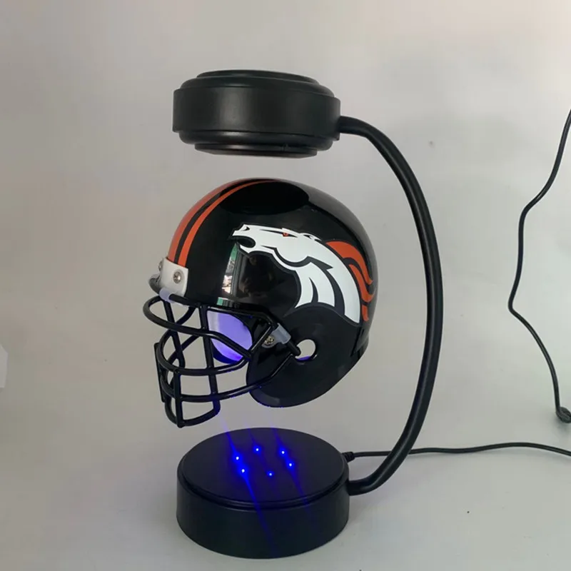 NEW Magnetic levitation sport helmet display -65 kinds team for choose, levitating hover football helmet