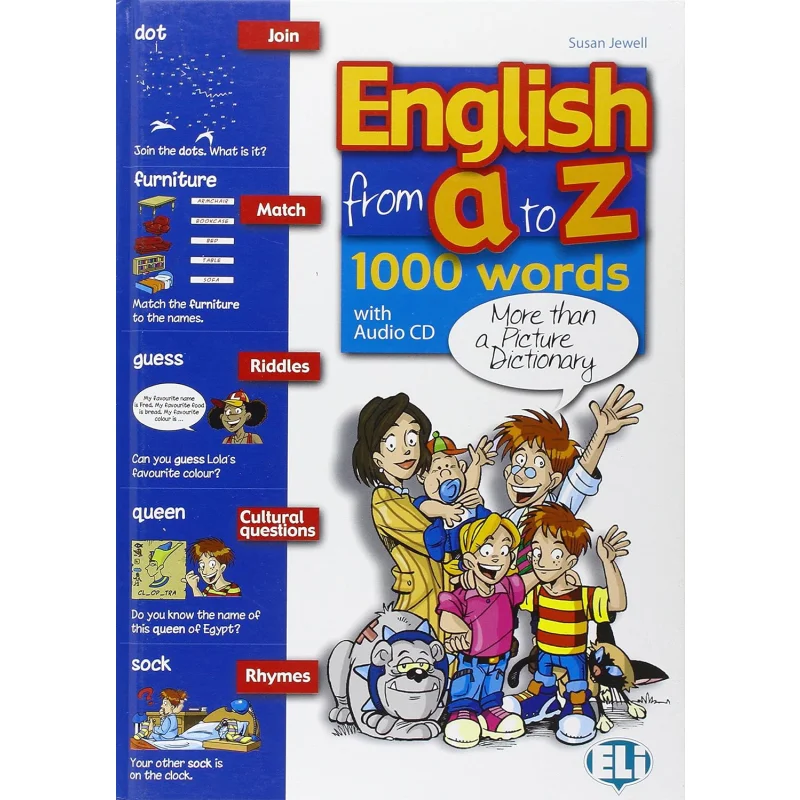 ENGLISH FROM A TO Z Book  Audio CD Susan Jewell ELI Publishing Group 9788853611185 Book