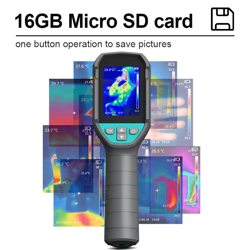 Mileseey TR120E Infrared Thermal Camera Imager Temperature Meter Auto Track Max&Min Focus Rechargeable Data Output 9 Hours
