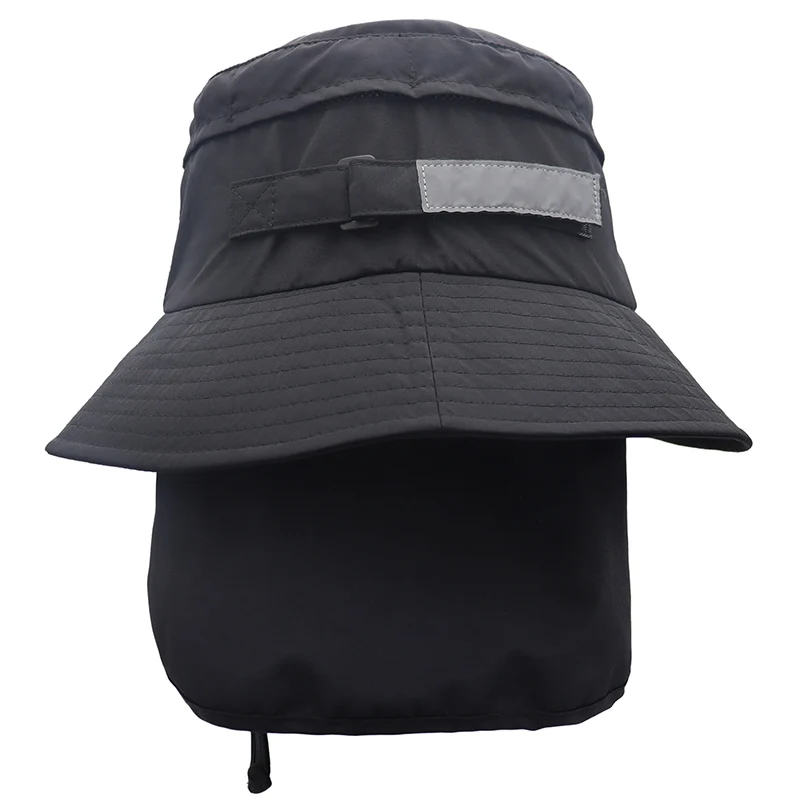 Men Surfing Hat Wide-brimmed Surf Cap Men New In Hat Breathable Brim Sunshade Quick-drying Beach Cool Cap Windproof Bucket Hat