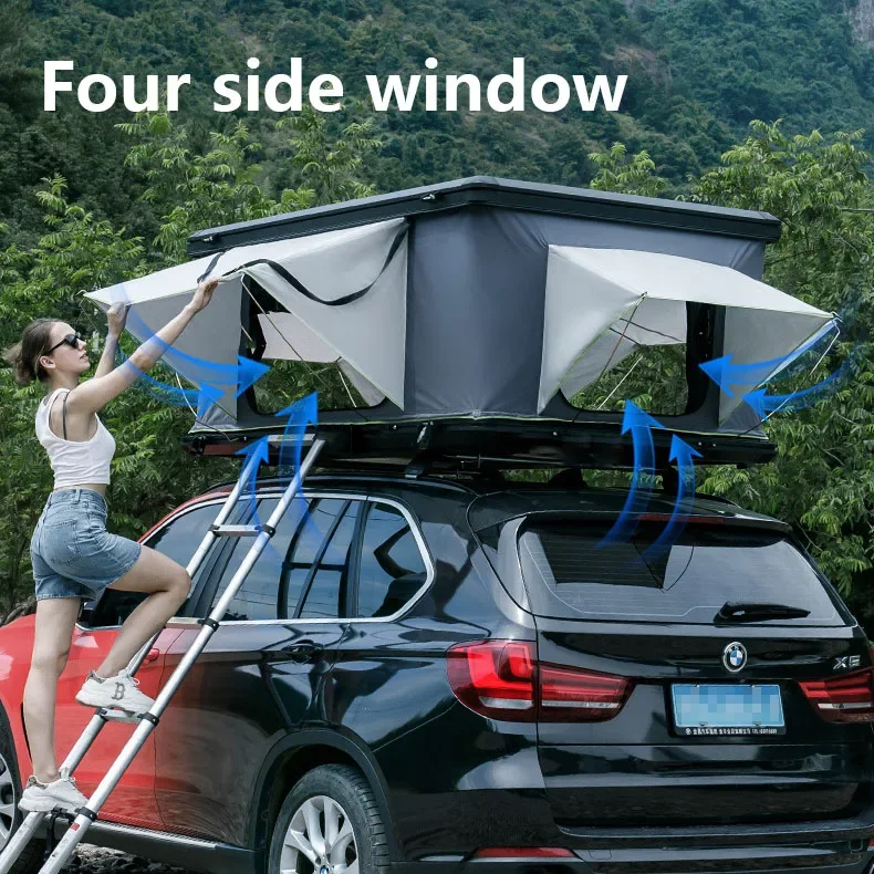 3-4 Person 4x4 Camping Accessories Car Roof Top Tent  Aluminum Hardshell Car Rooftop Tents for Sale