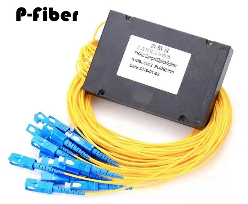 3 ชิ้น 1:16 optical splitter 1*16 กล่อง PLC pigtail optical splitter SC/LC/FC PC/APC FTTH