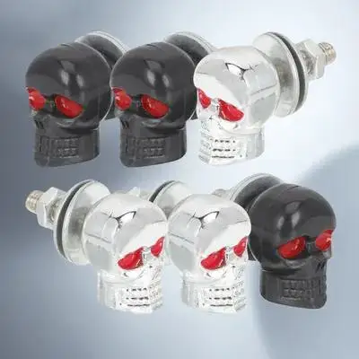 

6Pcs Decorative High Quality Plastic Motorcycle License Plate Fasteners Replacement Parts for Motorbike Electrocar