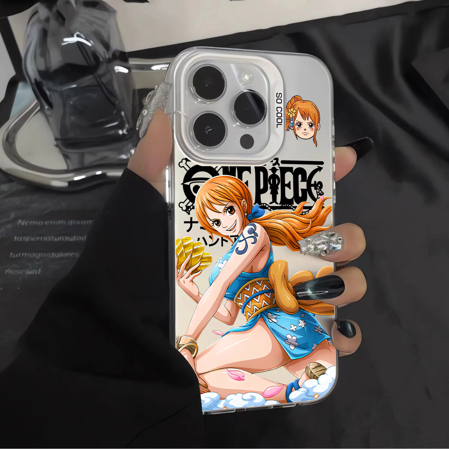 Anime o-one peças luffys caso de telefone para iphone 16 15 14 13 12 11 mini pro max x xr xsmax 8 plus anti queda fosco quente capa traseira