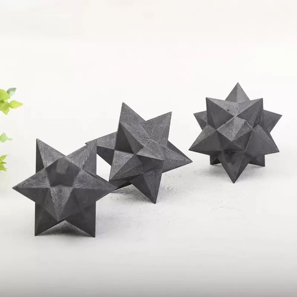 Natural Stone Shungite Merkaba Mineral Quartz Divination Healing Crystal Spiritual Room Decoration Elite Protection Wiccan - Image 6