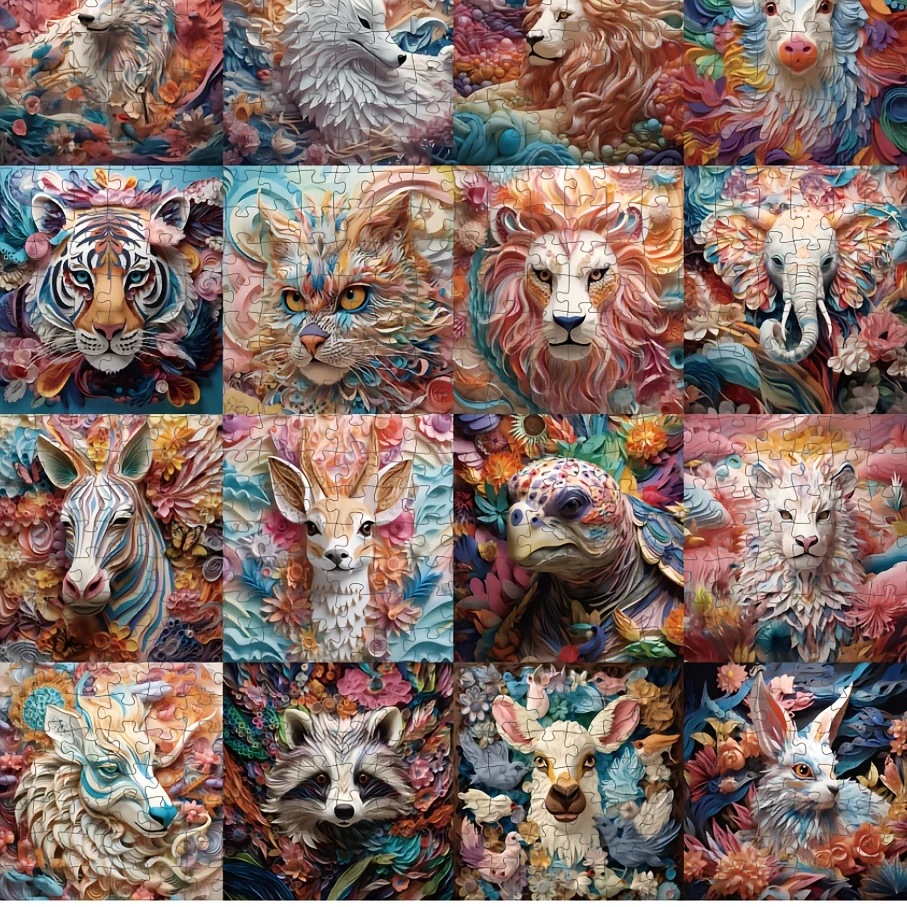 Christmas Advent Calendar Jigsaw Puzzle 1008 Pieces 24-Day Countdown Animal Theme Vibrant 70x50cm Decompression Pattern