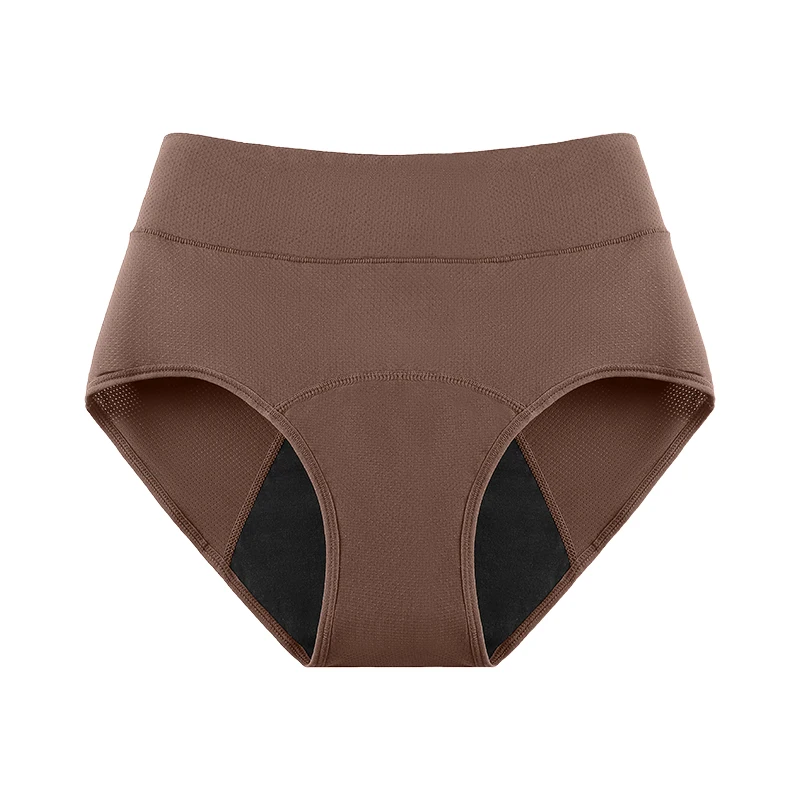 Dropshipping dames 4-laags lekbestendige absorberende menstruatieondergoed, hoge taille, postpartum incontinentie ondergoed slips