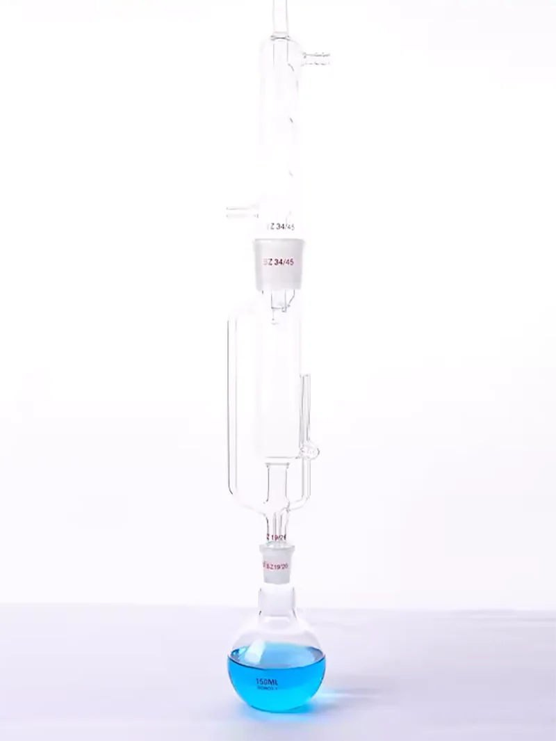 150ml/250ml/500ml/1000ML/2000ML  laboratory glass soxhlet extractor condenser and extractor body, laboratory glassware set