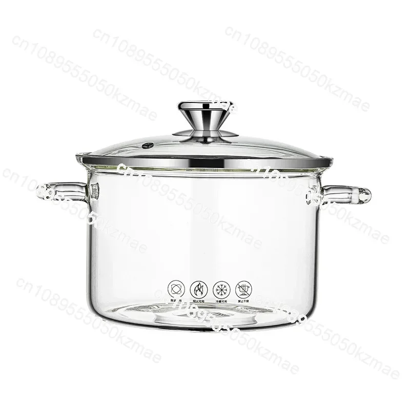 

High Borosilicate Glass Stew Pot High Temperature Resistant Gas Transparent Hot Pot Induction Cooker Professional Kitchen Pot