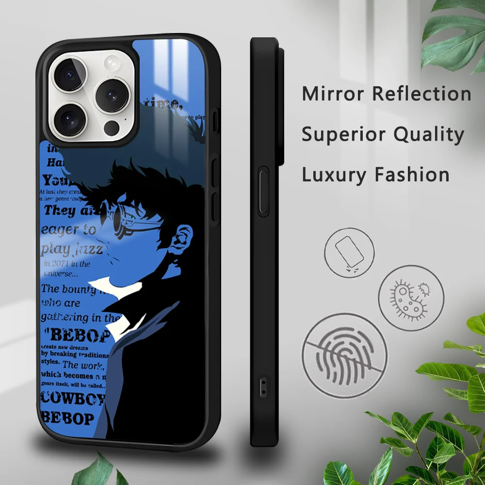 Anime C-Cowboy B-Bebop Phone Case For iPhone 16 15 14 13 12 11 Pro Xs Max Mini Plus Celulares Hard Funda