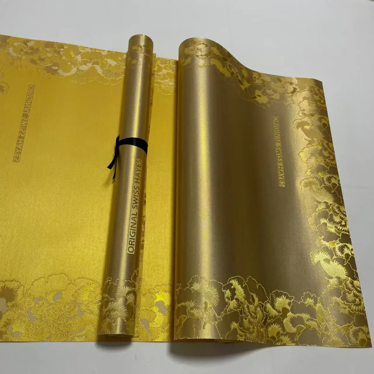 

Sego Gele африканский золотой цвет 3D швейцарский головной убор Sego 2 шт./пакет нигерийский головной убор для свадьбы ASO EBI