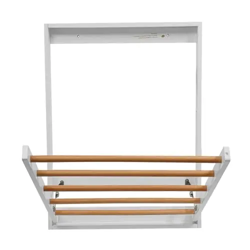 Clothes Hanger Rack with Five Suspension Rods 11 Lbs Load Capacity Folding Clothes Drying Rack for Laundry Retractable