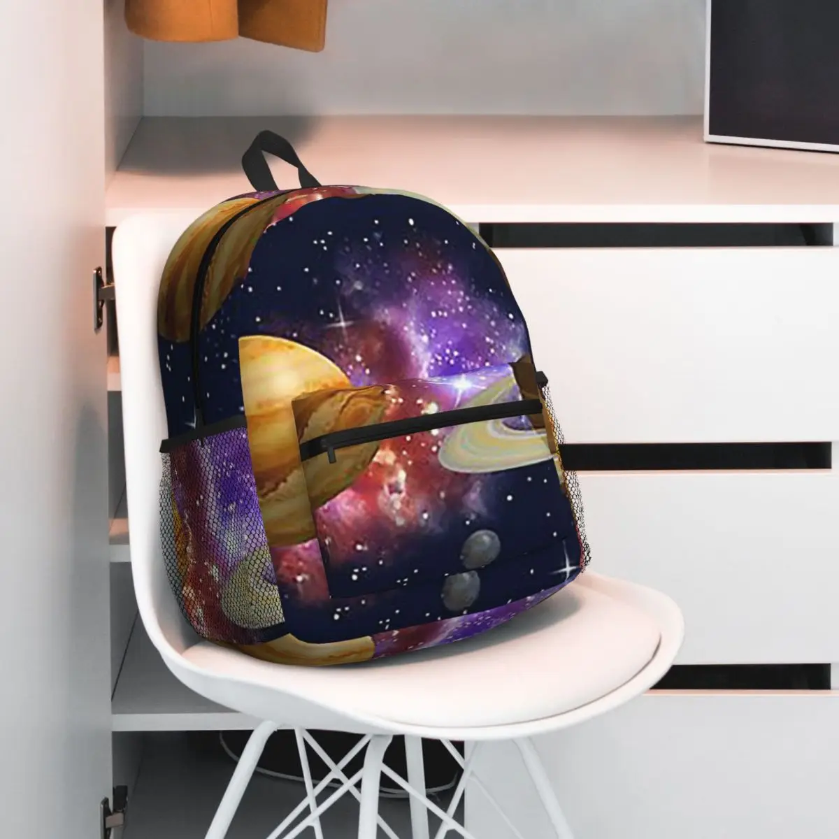 Solar System Space Planets Universe Student Backpack School Bag Hiking Travel Daypack for Boys Girls Bookbag Shoulder Bags