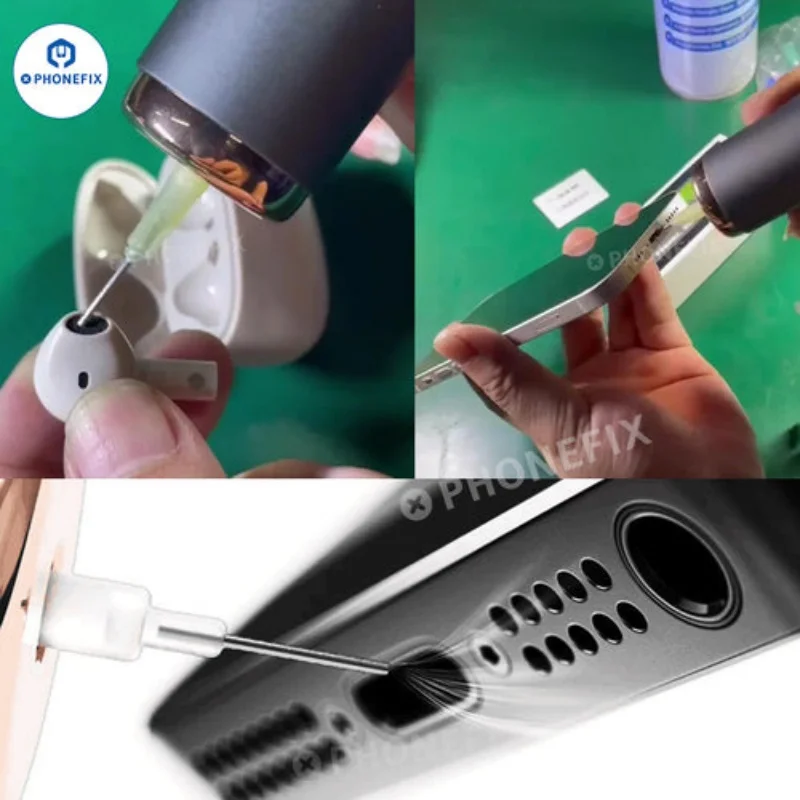 Colector de polvo de precisión C1 para limpieza de lentes de cámara de teléfono, placa base, auriculares, teclado, puerto de carga, limpiador de eliminación de polvo