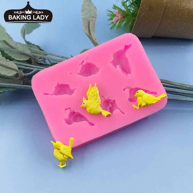 

Birds Silicone Mold Fondant Molds DIY Cake Decorating Tools Candy Chocolate Gumpaste Mould Cupcake Baking Resin Clay Soap Mold