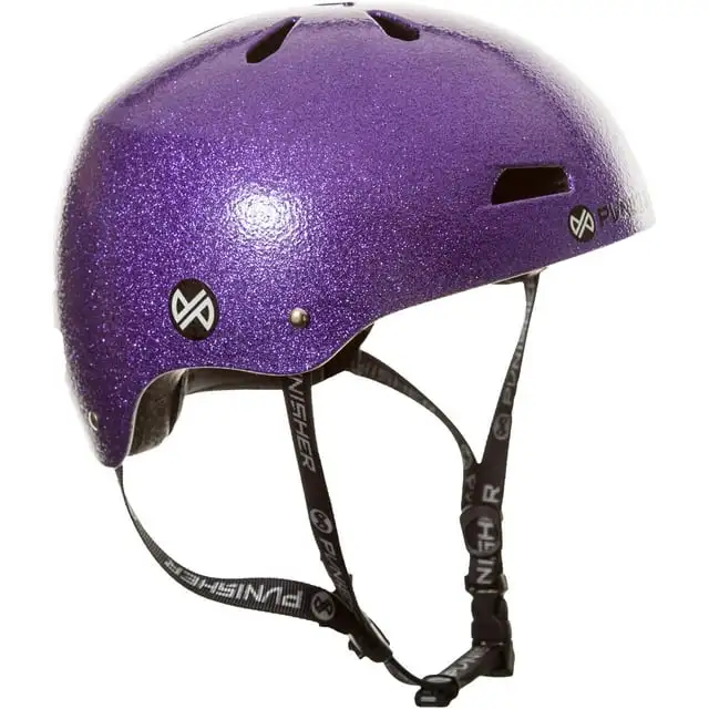 

Pro 13-Vent Bicicleta BMX Certificada de Seguridad Dual con Escamas Moradas y Skateboard Helmet