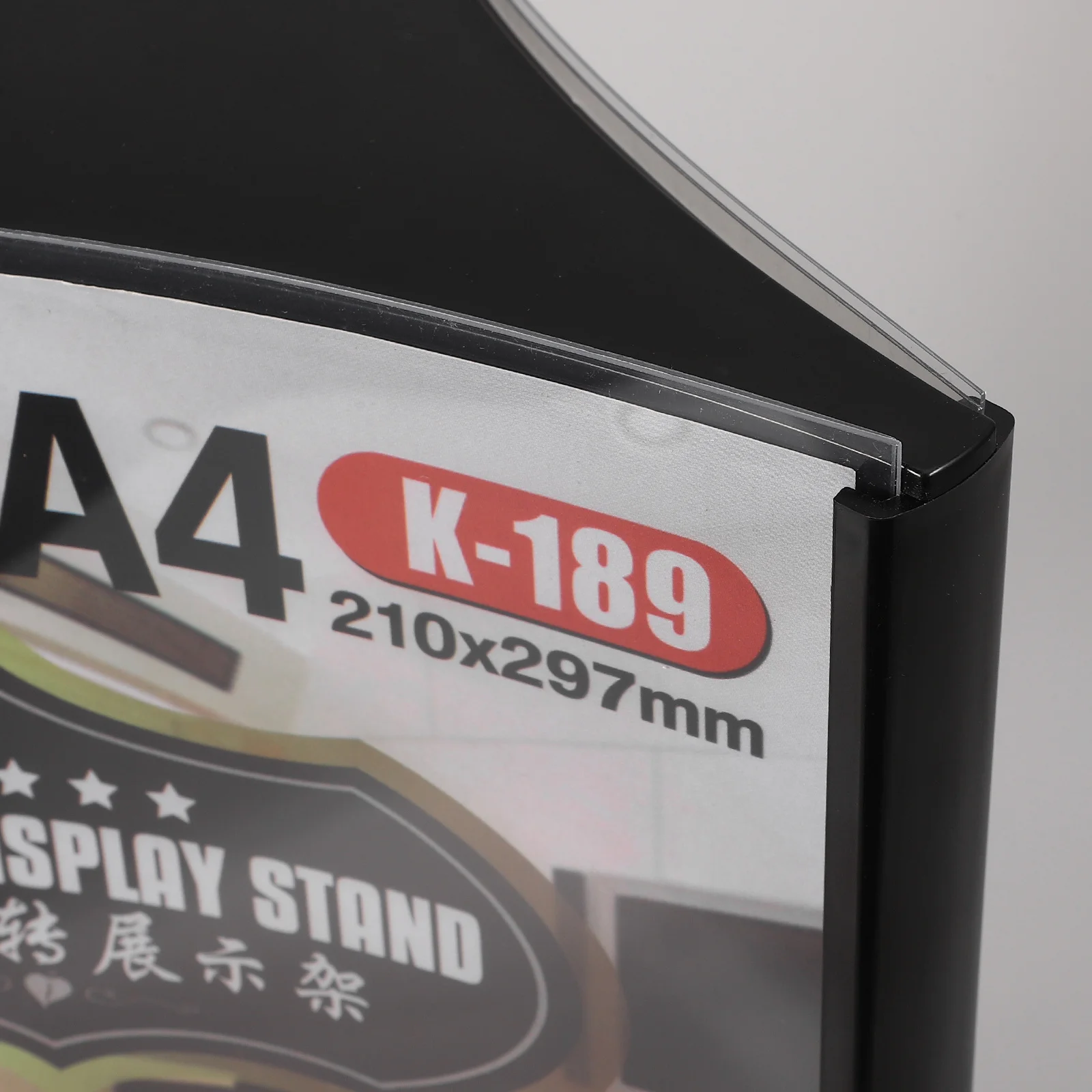 حامل القائمة الدوارة الاكريليك منضدية عرض موقف لمطعم الزفاف متعدد الجانبين علامة الأسعار حامل القائمة مكتب عمودي