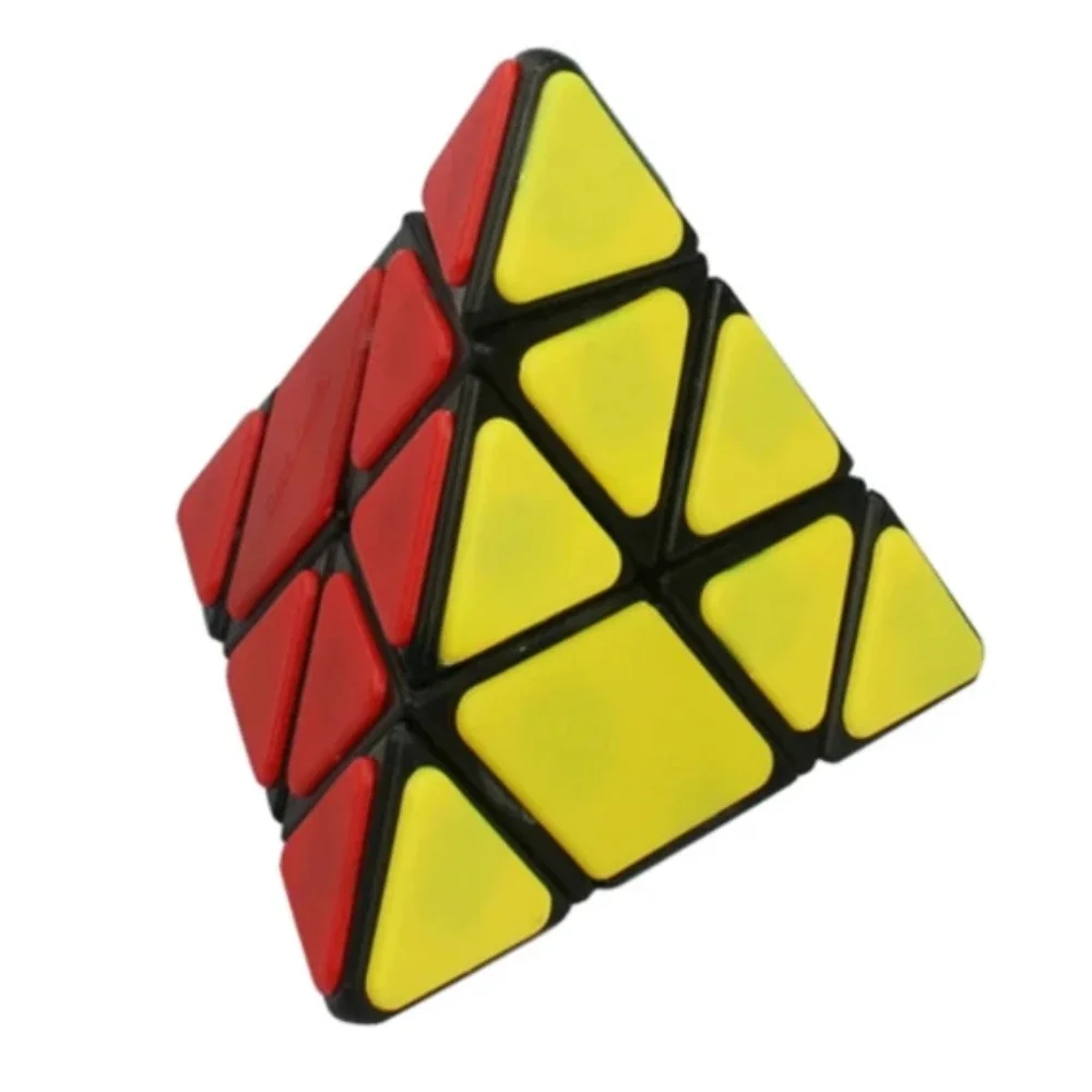 3x3 Pyraminx Cube Calvin's Puzzle Bandaged Pyraminx Black Children's Educational Toy Games and Puzzles Toys for Kids