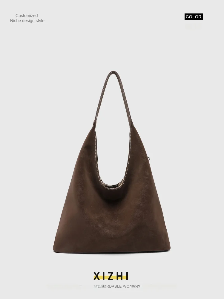 

Simple Large Capaci Tote Bag Women's oulder Bag for Commuting op And Class Vintage Armpit Bag Casual Handbag