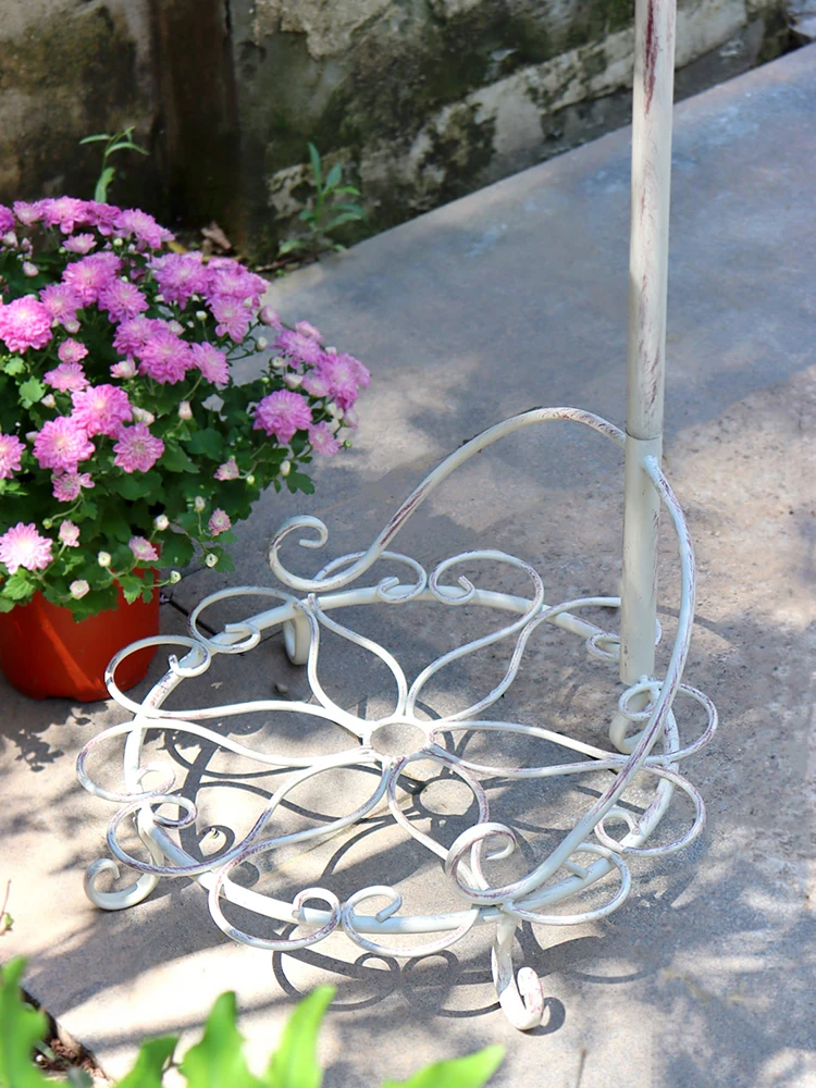 Home Decor Outdoors Courtyard Wrought Iron Floor Decoration Balcony Flower Rack Living Room Plant Climbing Rack Garden Ornaments