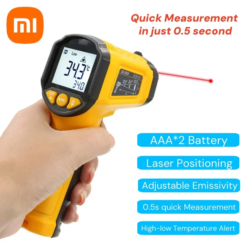 

Xiaomi TS380 Infrared Non-Contact Thermometer -50~600°C Handheld Industrial High-Precision Electronic Temperature Gauge Tools