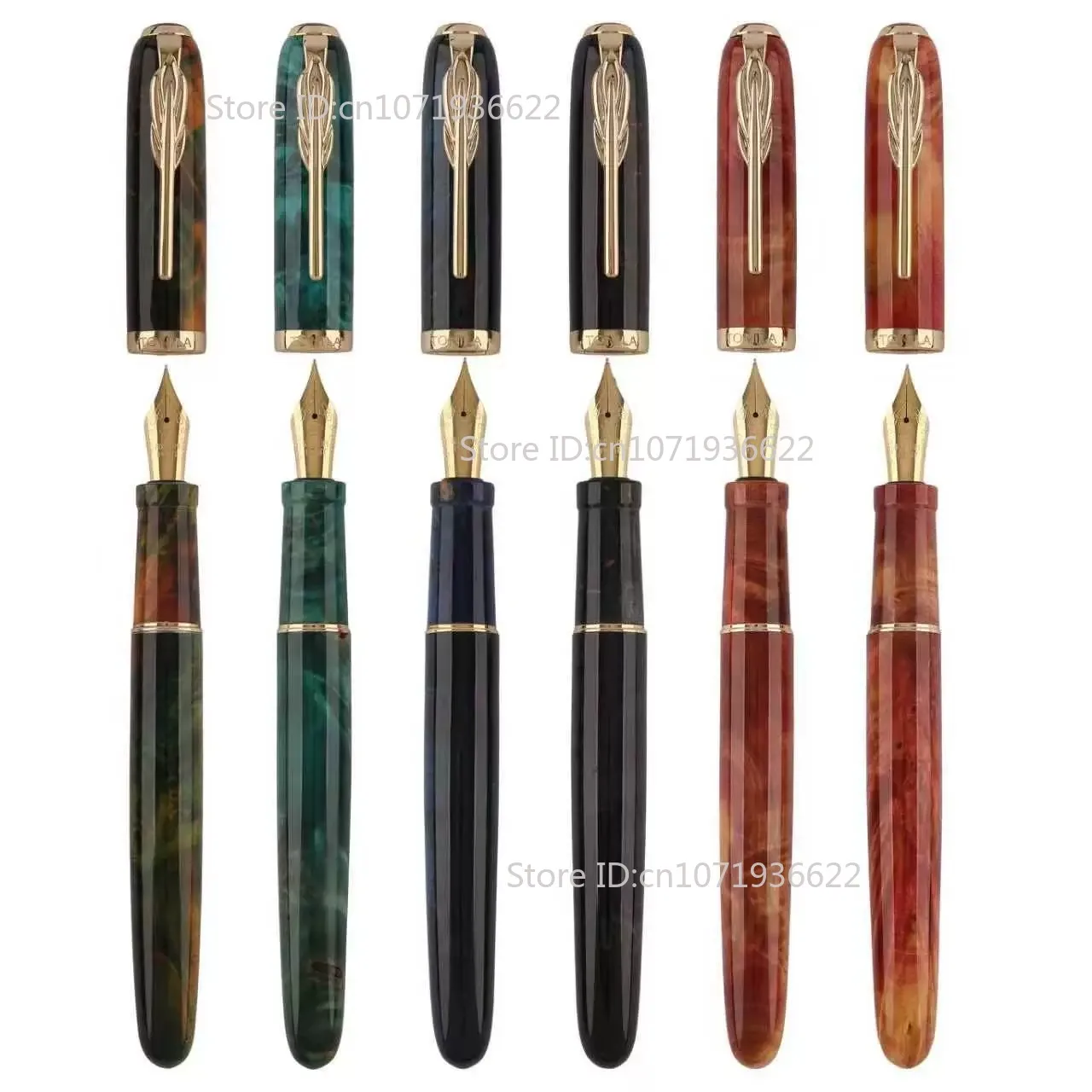New Magnetic Cap Stabilized Wood Fountain Pen Luxury Signature Pen Smooth Soft Spring Nib For Office Writing Gift