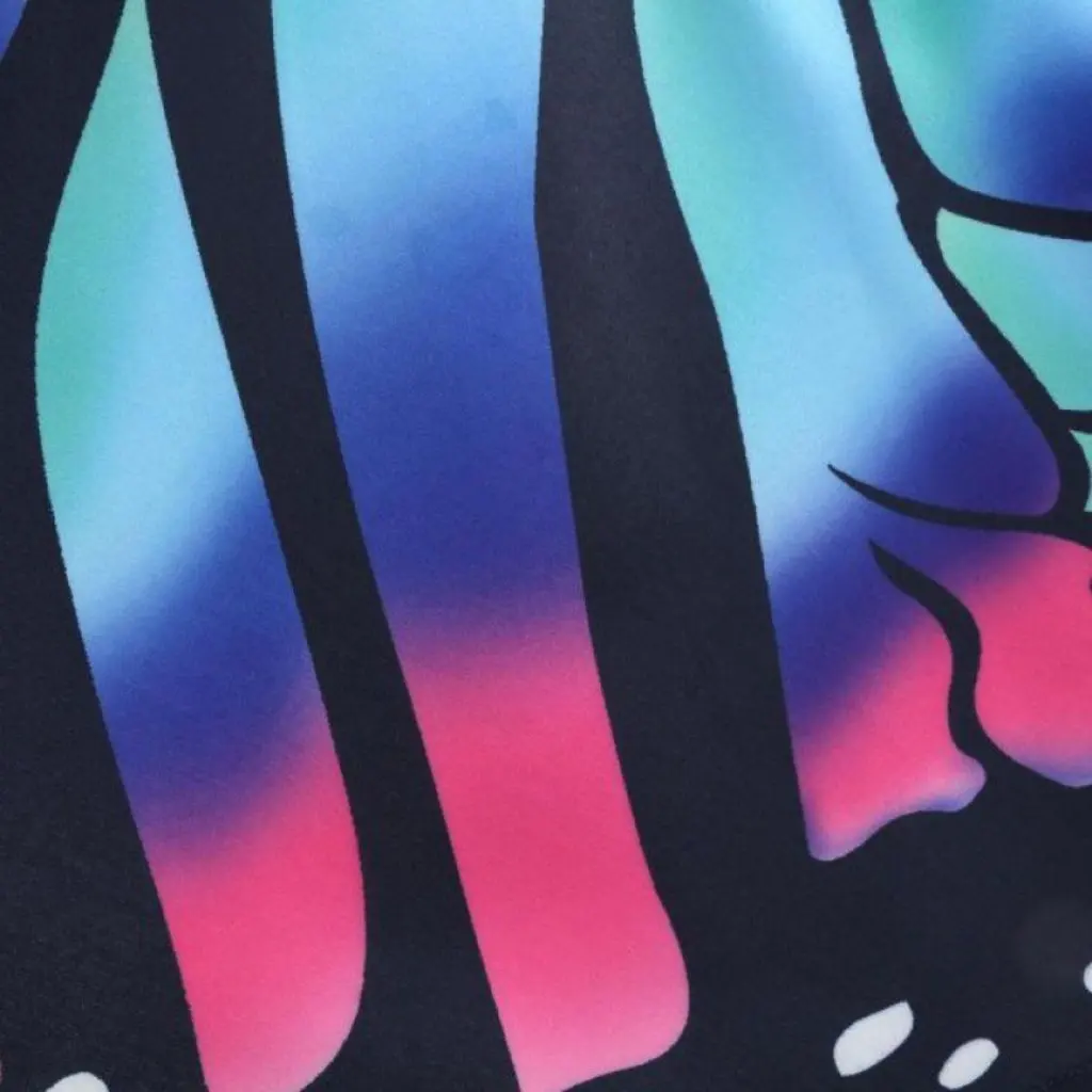 

Women's Retro Printed Skirt Slim-fit Elegant Butterfly Style Front Short Back Long European And American Clothing