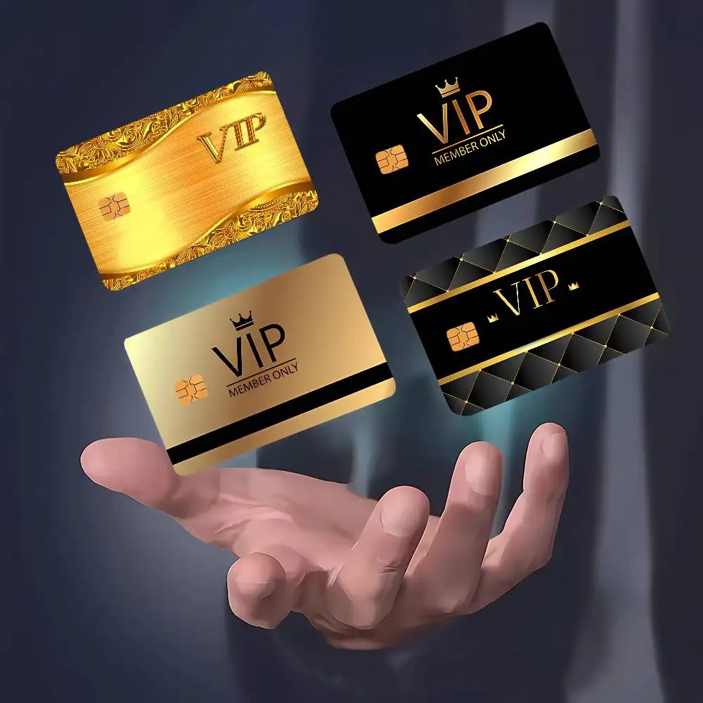 عضو VIP فقط غطاء جلدي مزخرف مقاوم للماء لملصقات بطاقة الائتمان لتمرير حافلة البنك الأمامي #1