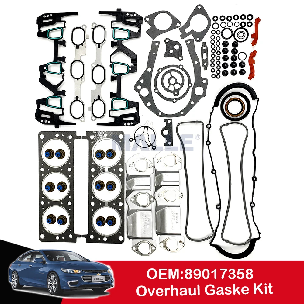 

For GM Buick Old Lacrosse GL8 3.0 LZC LZD Engine Overhaul Rebuilding Gasket Kit Car Accessories 89017358 Cylinder Head Gasket
