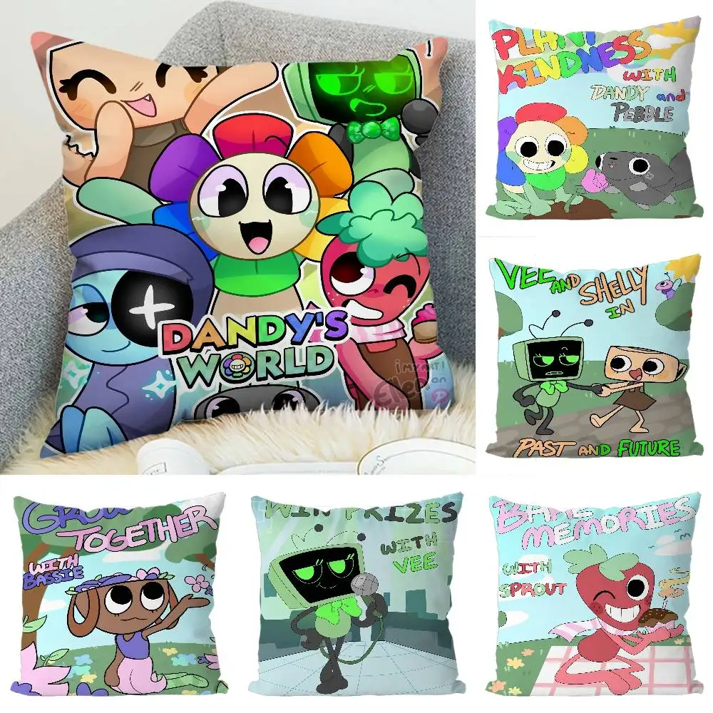 

D-Dandys World Pillow Case Luxury Double-sided For Car Pillows 45x45 Cushions Cover Home And Decoration Sofa Pillowcase 50x50