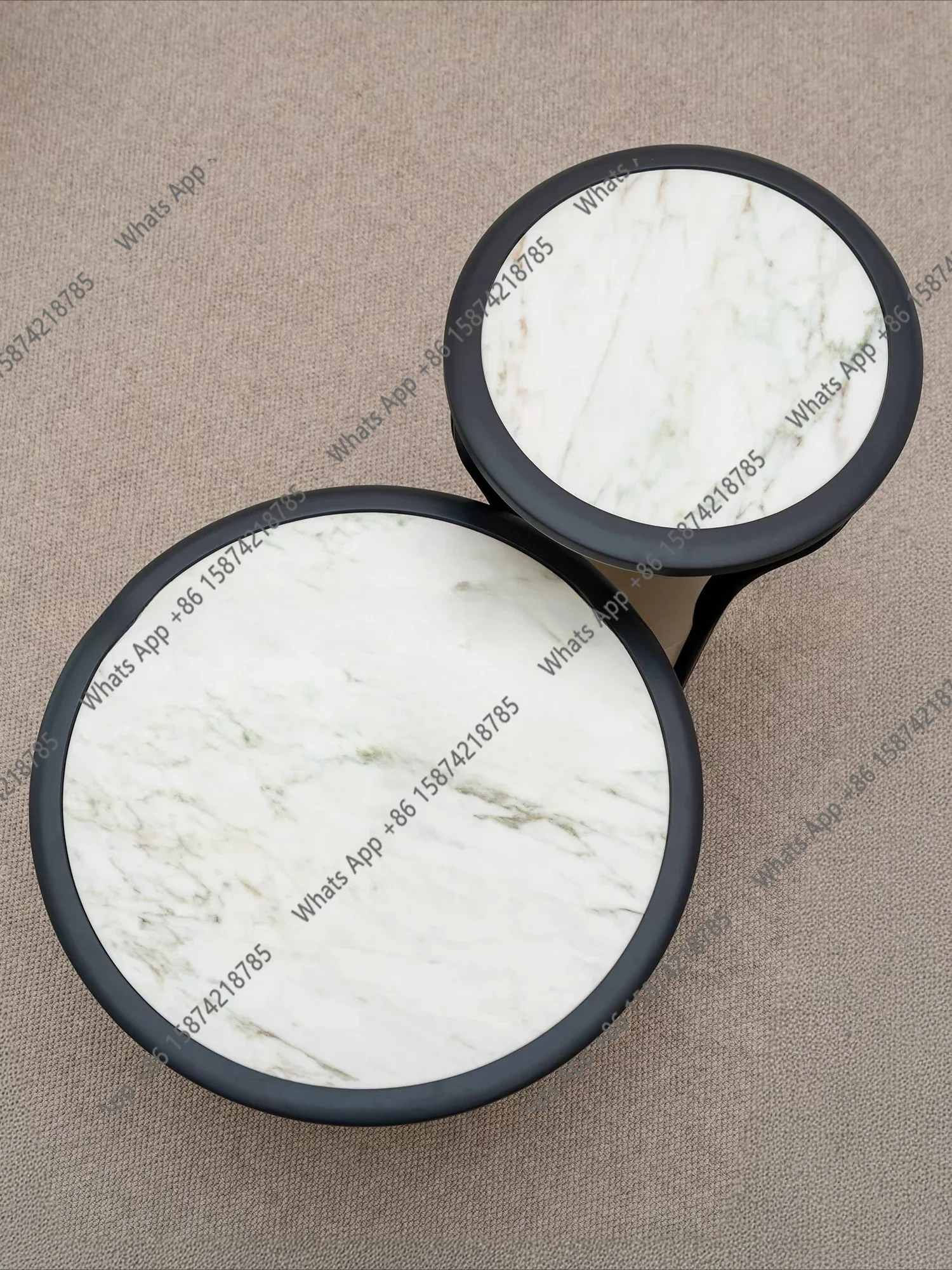

X69 Round Coffee Table Combination Villa Large Flat Floor Home High-end Sense Round Table Living Room Home Use