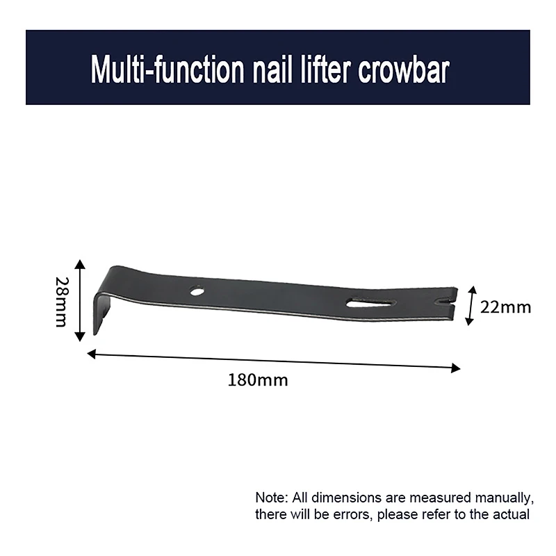 Hand Crowbar Tool Multi-functional Staple Remover Nail Puller Pry Bar For Trimming Work Window Decoration