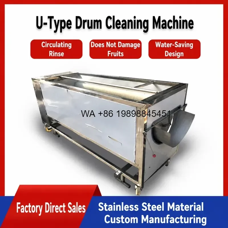 Wmwmnu Automatic Fruit and Vegetable Washing for Commercial Use Easy to Operate Core Component for Vegetable