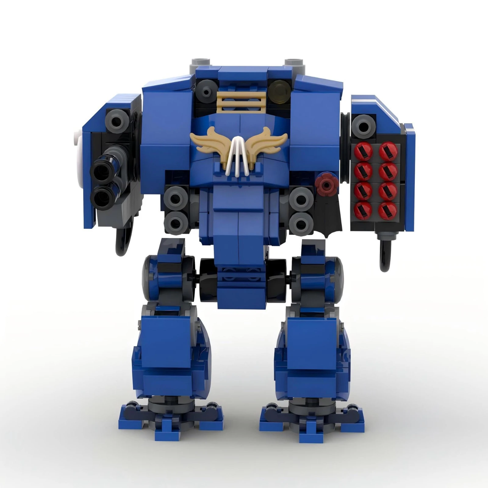 MOC 창의적인 메카 전사 로봇 블록 세트 - 245개 소형 조립 모델 성인 및 어린이 DIY 교육용 장난감