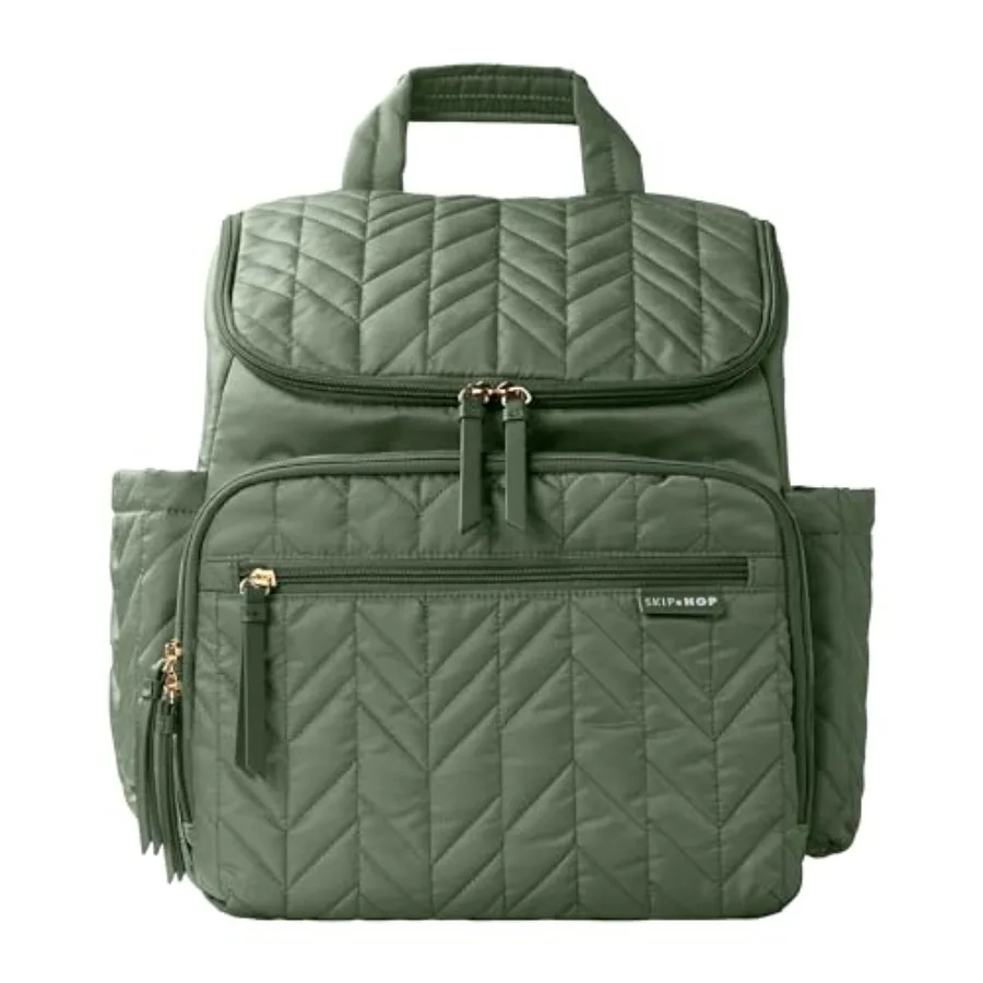 

Skip Hop Diaper Bag Backpack: Forma Multi-Function Baby Travel Bag with Changing Pad and Stroller Attachment Sage