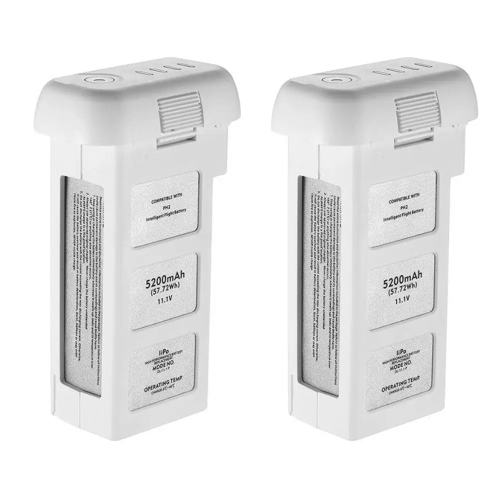 2 PACK 5200mAh 11.1V Battery for DJI Phantom 2 & 2 Vision & 2 Vision Plus Drones NEW